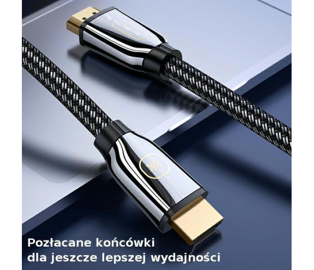 USAMS Kabel HDMI - HDMI 3mUltra HD U67 2,1 8K czarny - 1569078 - zdjęcie 9